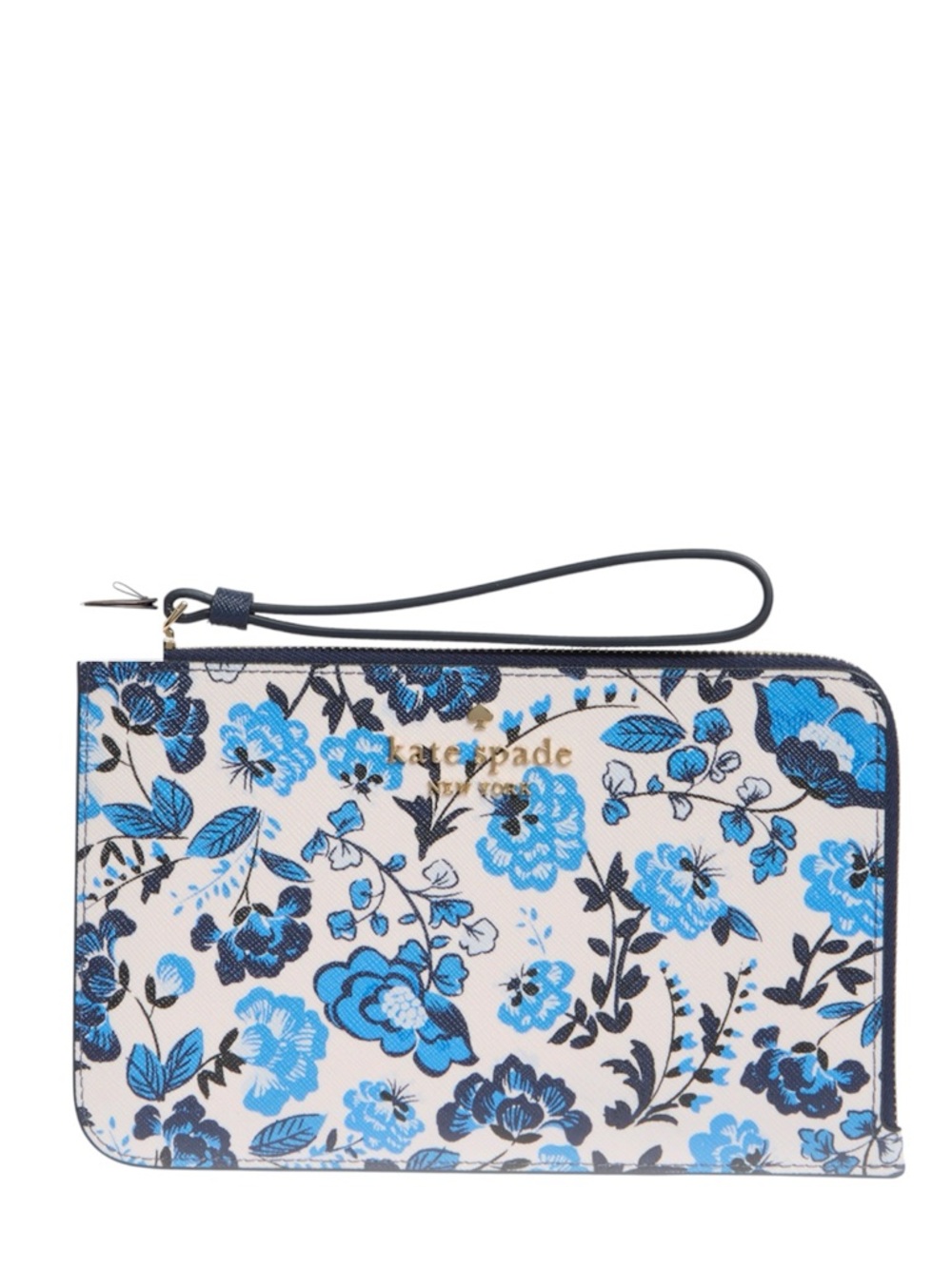kate spade Blue Floral Wristlet Clutch